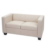 2/3-Sitzer Sofa von MCW, in der Farbe Beige, aus Leder, Vorschaubild