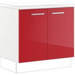 Küchen-Unterschrank, in der Farbe Rot, aus Holzwerkstoff, Vorschaubild