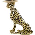 Schwarz/goldleopardenharzfigur mit der Marke FIJALO