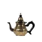 Teekocher von Marrakesch Orient & Mediterran Interior, aus Messing, andere Perspektive, Vorschaubild