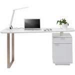 Schreibtisch von Xora, in der Farbe Weiss, aus Metall, andere Perspektive, Vorschaubild
