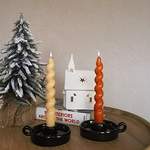 Kerzenständer von Kendiis, in der Farbe Schwarz, aus Keramik, andere Perspektive, Vorschaubild