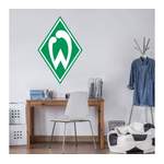 Wandtattoo von Werder Bremen, in der Farbe Grün, andere Perspektive, Vorschaubild