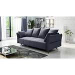 2/3-Sitzer Sofa von Fun Möbel, in der Farbe Grau, aus Velours, andere Perspektive, Vorschaubild