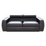 2/3-Sitzer Sofa von JVmoebel, in der Farbe Schwarz, aus Leder, andere Perspektive, Vorschaubild