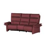 2/3-Sitzer Sofa von Hukla, in der Farbe Rot, aus Leder, andere Perspektive, Vorschaubild
