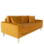2/3-Sitzer Sofa von 4Home, in der Farbe Gelb, aus Massivholz, andere Perspektive, Vorschaubild