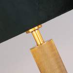 Beistelltischlampe von Searchlight, in der Farbe Gold, aus Textil, Vorschaubild