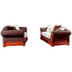 2/3-Sitzer Sofa von JVmoebel, in der Farbe Braun, aus Textil, andere Perspektive, Vorschaubild