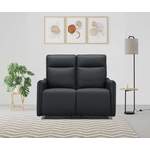 2/3-Sitzer Sofa von Dorel Home, in der Farbe Schwarz, aus Kunstleder, andere Perspektive, Vorschaubild