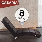 Relaxliege von Casaria®, in der Farbe Braun, aus Polyurethan, andere Perspektive, Vorschaubild