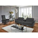 2/3-Sitzer Sofa von PLACES OF STYLE, in der Farbe Schwarz, aus Flachgewebe, andere Perspektive, Vorschaubild