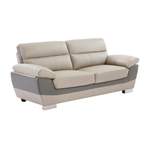 2/3-Sitzer Sofa von Kauf-unique, in der Farbe Beige, aus Kunstleder, andere Perspektive, Vorschaubild