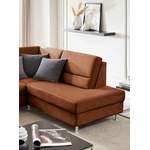 Ecksofa von CALIZZA INTERIORS, in der Farbe Orange, aus Flachgewebe, andere Perspektive, Vorschaubild