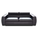 2/3-Sitzer Sofa von JVmoebel, in der Farbe Schwarz, aus Leder, Vorschaubild