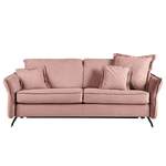 2/3-Sitzer Sofa von loftscape, in der Farbe Rosa, aus Textil, andere Perspektive, Vorschaubild