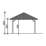 Carport von SKANHOLZ, in der Farbe Braun, aus Hölzer, andere Perspektive, Vorschaubild