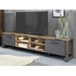 TV-Lowboard von trendteam, in der Farbe Grau, aus Holzwerkstoff, Vorschaubild