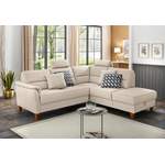 Ecksofa von home affaire, in der Farbe Beige, aus Buche, andere Perspektive, Vorschaubild