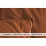 Bettwäsche-Garnitur von Dero Textil, in der Farbe Orange, andere Perspektive, Vorschaubild