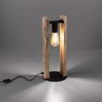 Beistelltischlampe von Just Light., in der Farbe Braun, aus Massivholz, andere Perspektive, Vorschaubild