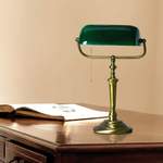 Schreibtischlampe von Steinhauer, in der Farbe Gold, aus Metall, andere Perspektive, Vorschaubild
