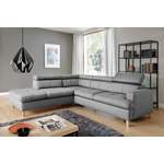 Ecksofa von exxpo - sofa fashion, in der Farbe Grau, aus Strukturstoff, andere Perspektive, Vorschaubild