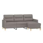 2/3-Sitzer Sofa von vidaXL, in der Farbe Beige, aus Sperrholz, andere Perspektive, Vorschaubild