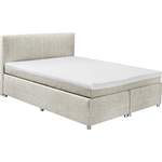 Boxspringbett von ED EXCITING DESIGN, in der Farbe Beige, aus Webstoff, andere Perspektive, Vorschaubild