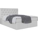 Boxspringbett von WFL GROUP, in der Farbe Weiss, andere Perspektive, Vorschaubild