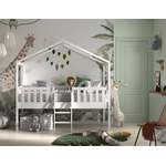 Kinderbett von Vipack, in der Farbe Weiss, aus Holz, andere Perspektive, Vorschaubild