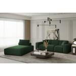 2/3-Sitzer Sofa von Fun Moebel, in der Farbe Grün, aus Velvet, andere Perspektive, Vorschaubild