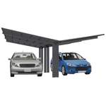 Carport von Ximax, in der Farbe Schwarz, aus Aluminium, andere Perspektive, Vorschaubild