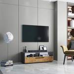 TV-Lowboard von VCM, in der Farbe Grau, aus Metall, andere Perspektive, Vorschaubild