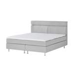 Boxspringbett, in der Farbe Grau, aus Metall, andere Perspektive, Vorschaubild