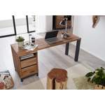 Schreibtisch von Massivmoebel24, in der Farbe Braun, aus Massivholz, andere Perspektive, Vorschaubild