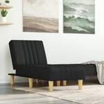 Relaxliege von vidaXL, in der Farbe Schwarz, aus Sperrholz, Vorschaubild