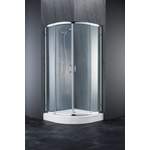 Dusch von Welltime, in der Farbe Weiss, aus Sicherheitsglas, andere Perspektive, Vorschaubild