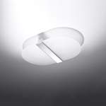 Deckenlampe von SOLLUX lighting, in der Farbe Silber, aus Stahl, andere Perspektive, Vorschaubild