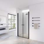 Dusch von Home Deluxe, in der Farbe Schwarz, aus Klarglas, andere Perspektive, Vorschaubild