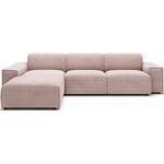 Ecksofa von andas, in der Farbe Rosa, aus Cord, Vorschaubild