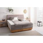 Boxspringbett von OTTO products, in der Farbe Grau, aus Massivholz, andere Perspektive, Vorschaubild