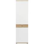 Garderobenschrank von Carryhome, in der Farbe Weiss, aus Holzwerkstoff, andere Perspektive, Vorschaubild