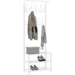 Garderobenständer von Modern Living, in der Farbe Weiss, aus Metall, andere Perspektive, Vorschaubild