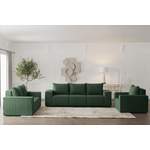 Sofagarnitur von Fun Möbel, in der Farbe Grün, aus Stoff, Vorschaubild