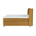 Boxspringbett von Kings and Queens, in der Farbe Gold, andere Perspektive, Vorschaubild