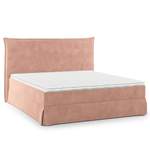 Boxspringbett von Mørteens, in der Farbe Rosa, andere Perspektive, Vorschaubild