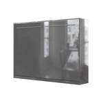 Schrankbett von SMARTBett, in der Farbe Grau, aus Spanplatte, andere Perspektive, Vorschaubild