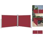 Balkonsichtschutz von VIDAXL, in der Farbe Rot, aus Polyester, andere Perspektive, Vorschaubild