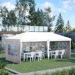 Pavillon von Outsunny, in der Farbe Weiss, andere Perspektive, Vorschaubild